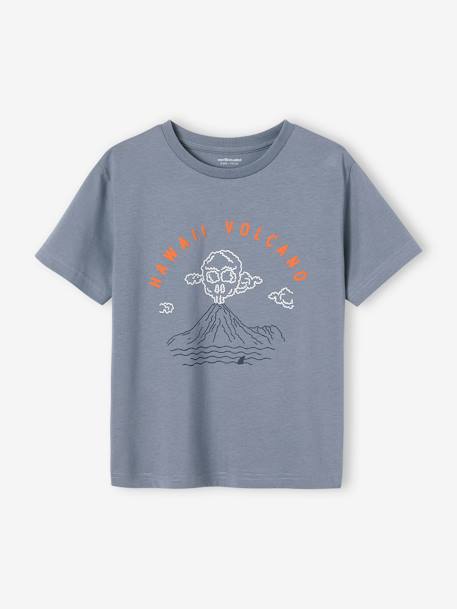 Garçon-T-shirt motif paysage détails encre gonflante garçon