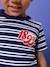 T-shirt rayé en coton bio PETIT BATEAU bleu 1 - vertbaudet enfant 