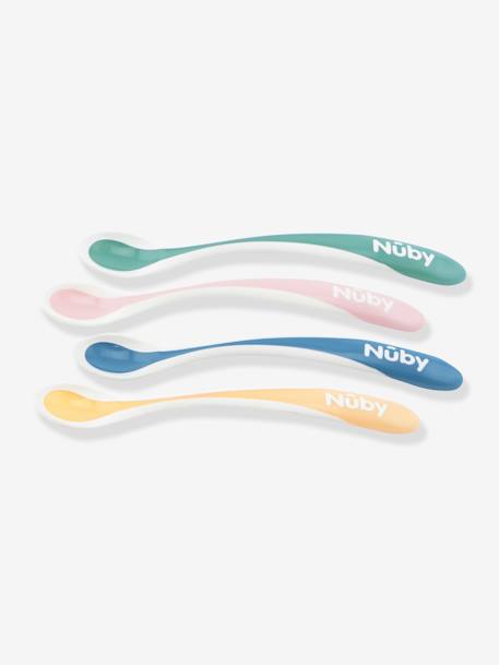 Nuby - Lot de 4 cuillères bébé thermosensibles aléatoire