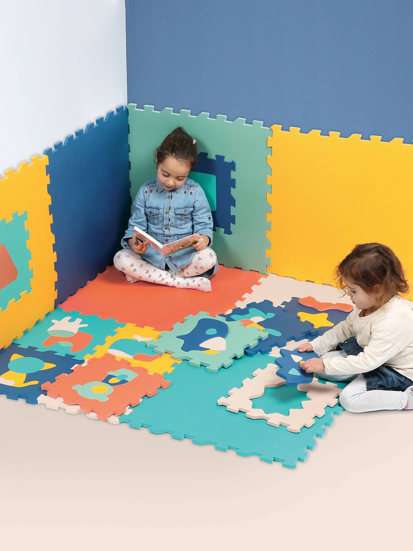 Jumbo tapis mousse multicolore
