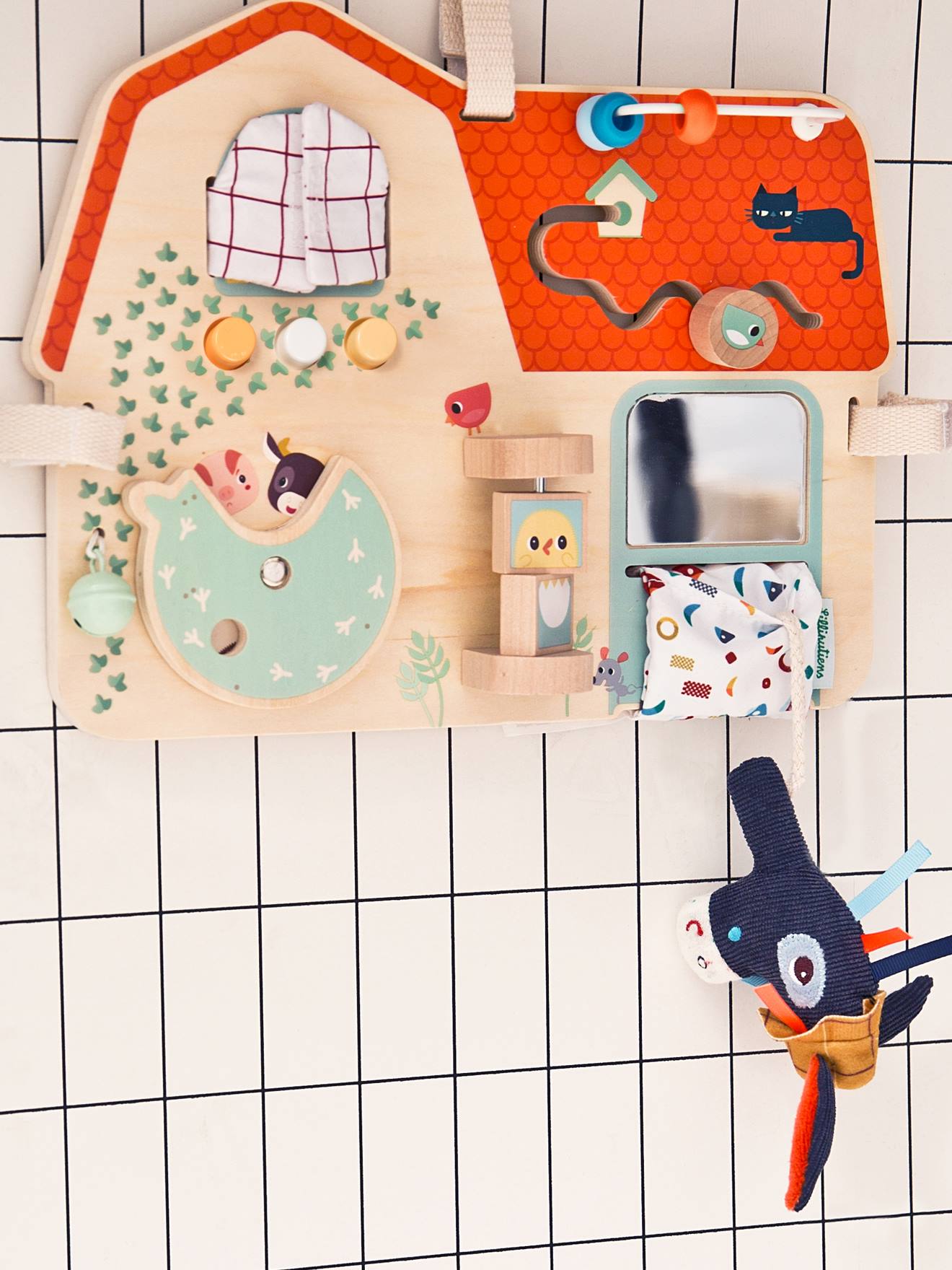 Ferme Panneau d'Activités - S multicolore