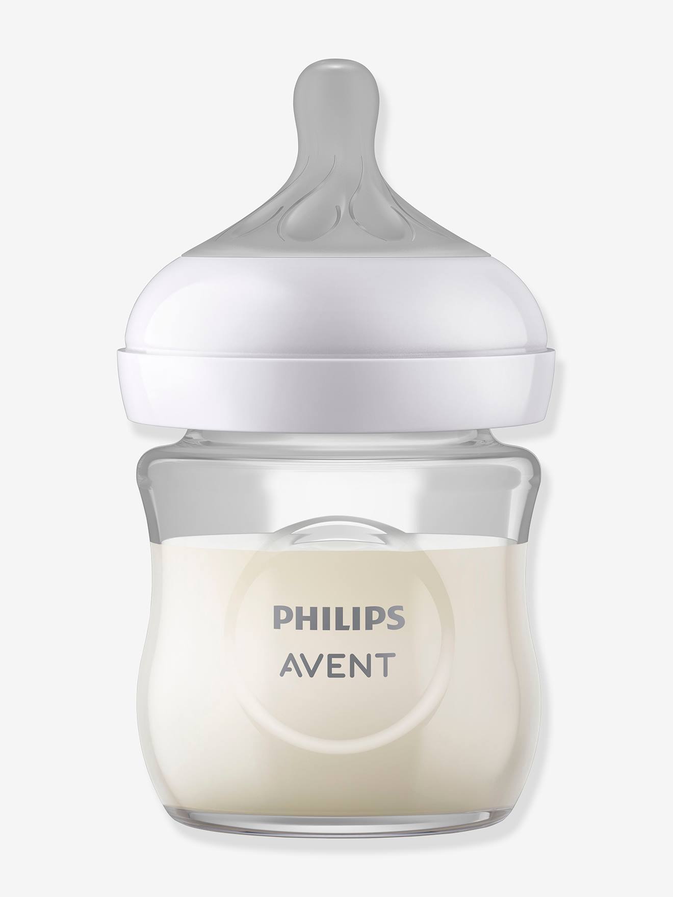 Biberon verre 120 ml Philips AVENT Natural Response transparent