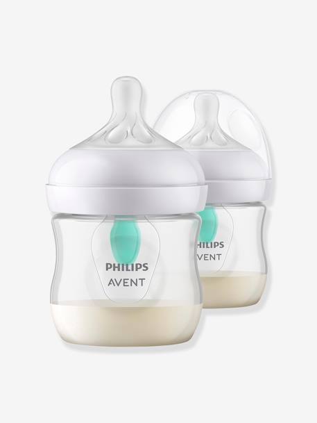 Philips Avent - Lot de 2 biberons 125 ml Philips AVENT Natural Response AirFree transparent