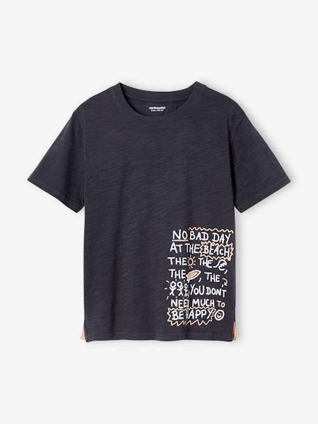 Tee-shirt motif graphique surf garçon gris 2 - vertbaudet enfant 