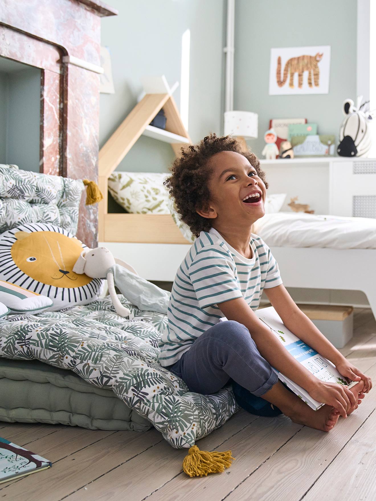 Matelas de sol imprimé HANOÏ vert
