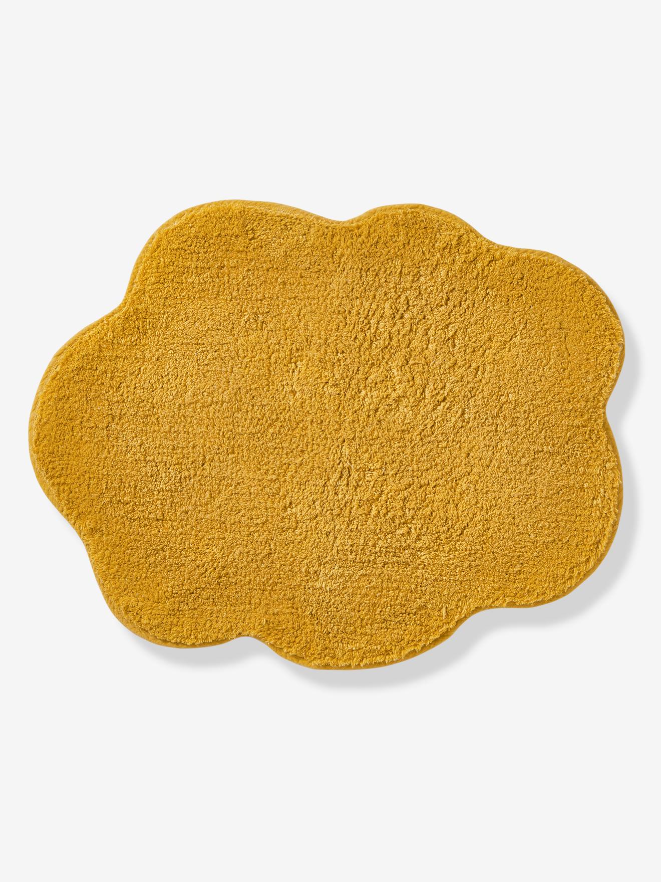 Tapis Nuage éponge moutarde