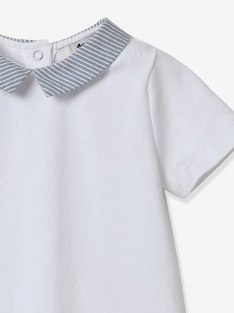 T-shirt Bébé - Coton bio CYRILLUS blanc 3 - vertbaudet enfant 