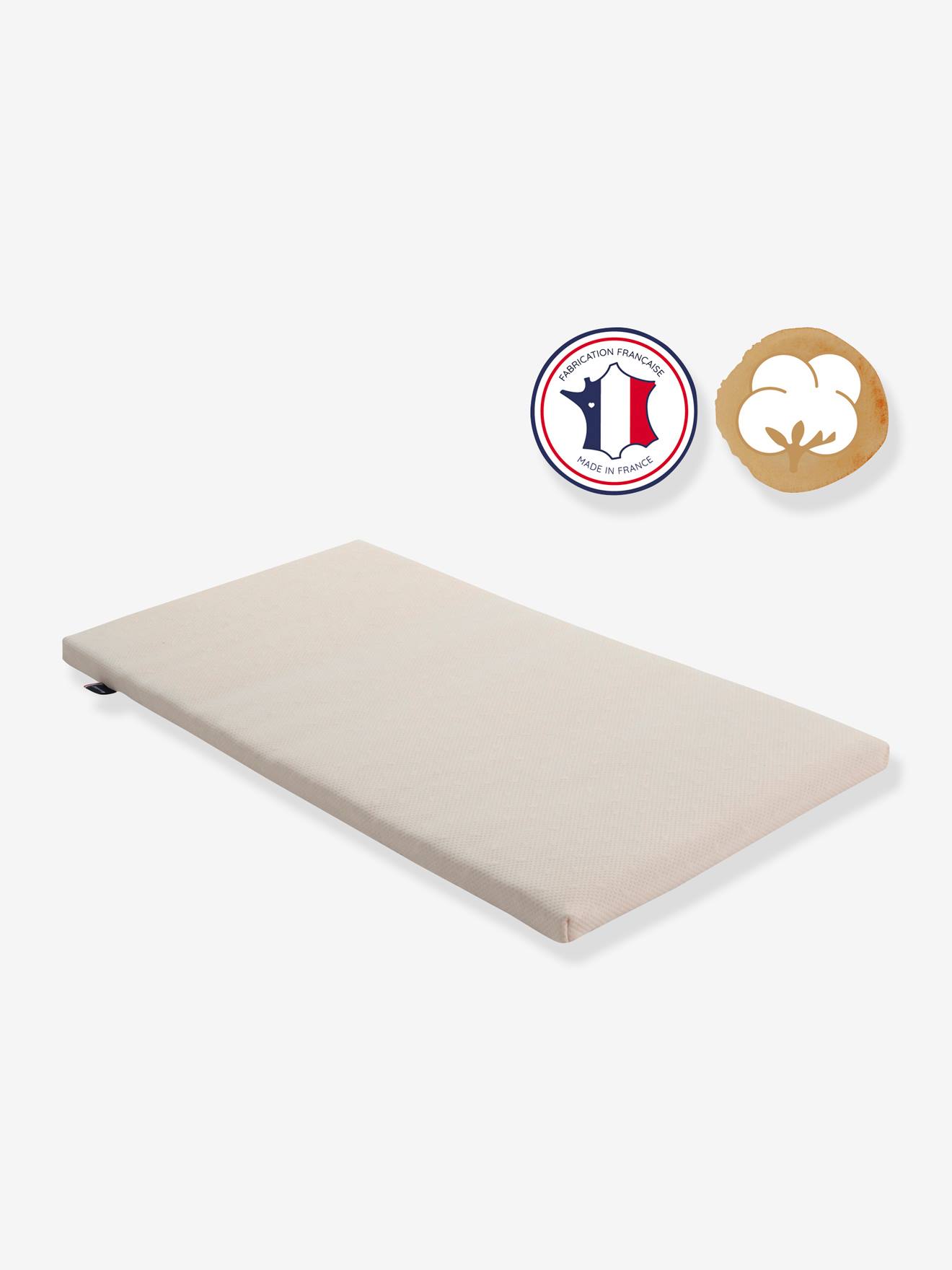 Matelas de voyage bébé 60x120 cm CANDIDE Organic Coton écru