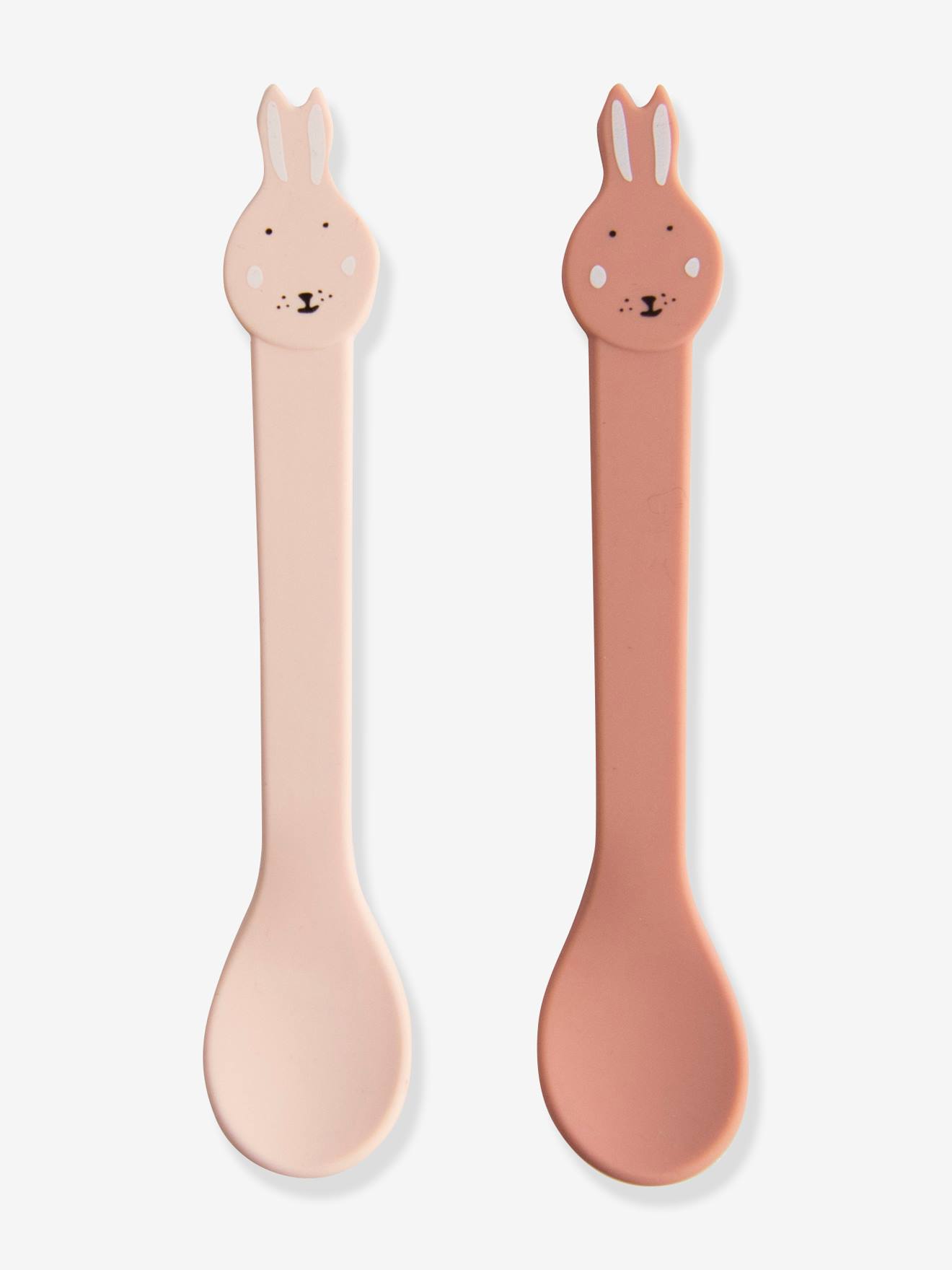 Lot de 2 cuillères 1er âge TRIXIE Animal en silicone mrs rabbit