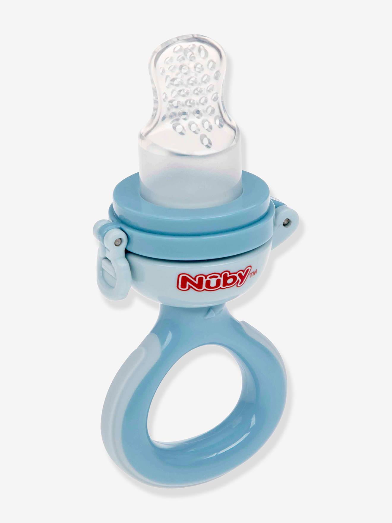 Grignoteur NUBY en silicone bleu