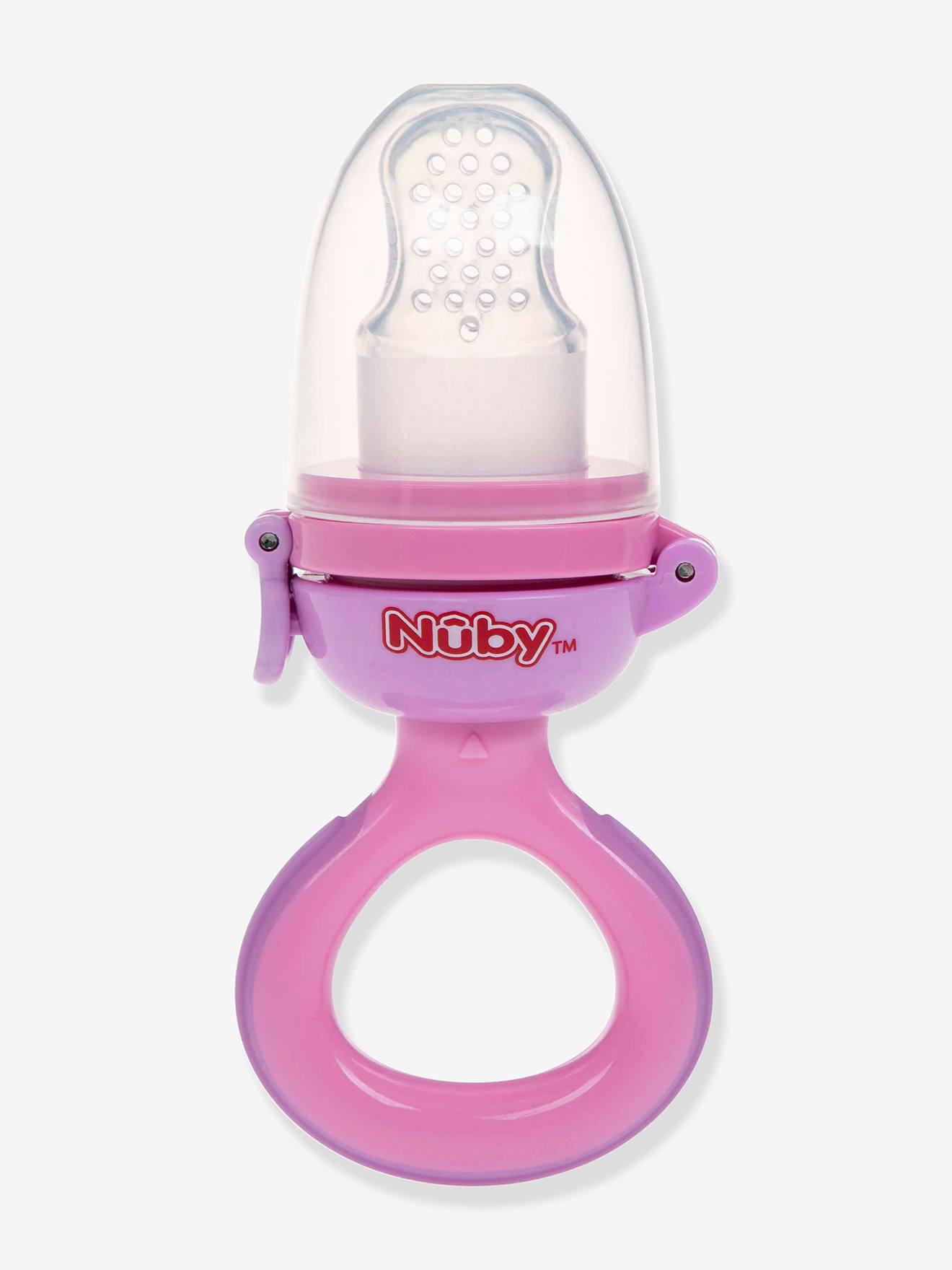 Grignoteur en silicone rose (Nuby) - Image 1