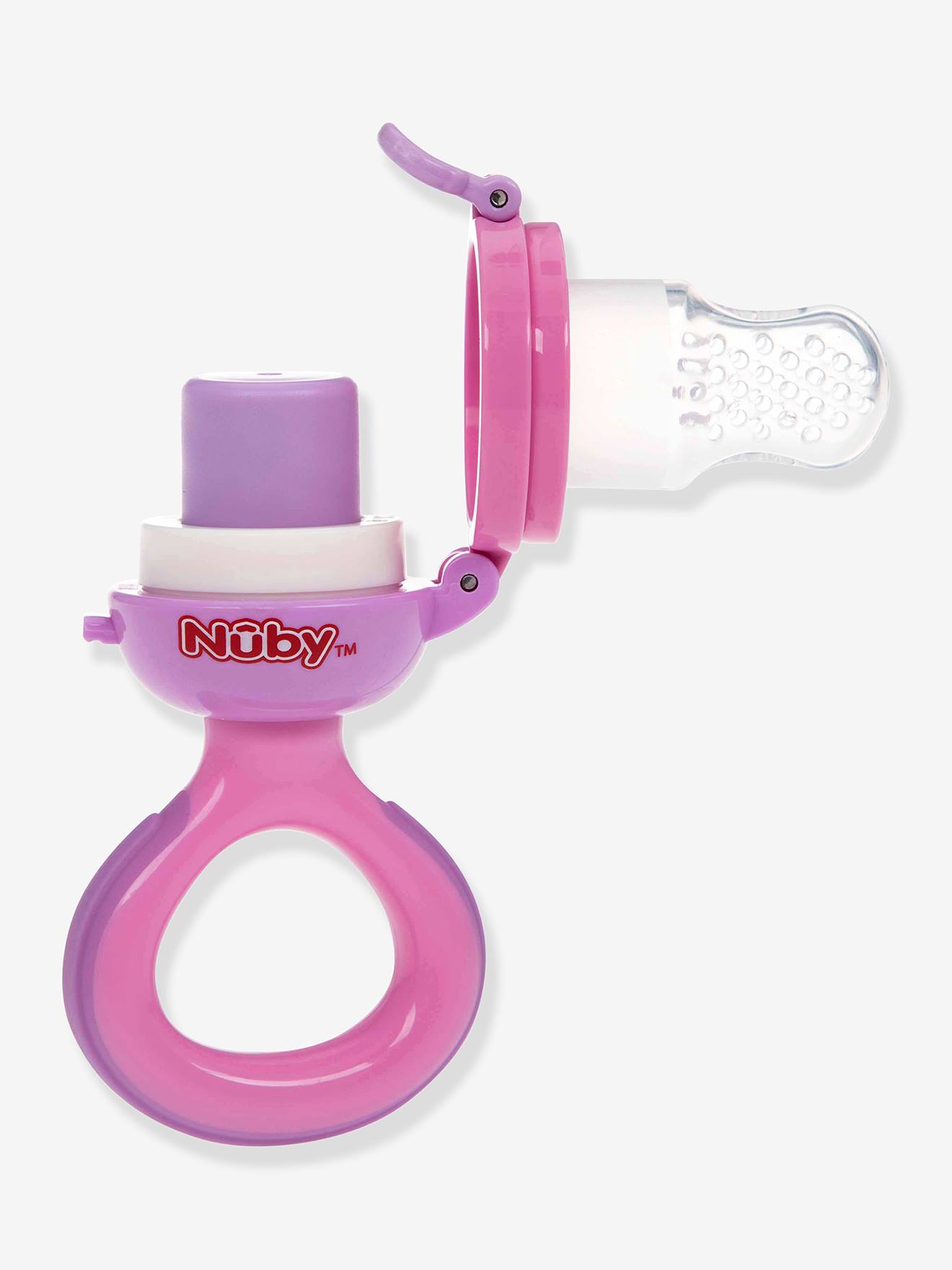 Grignoteur en silicone rose (Nuby) - Image 2