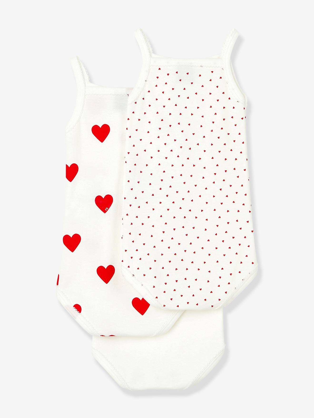 3 bodies bretelles blanc (Petit Bateau) - Image 1