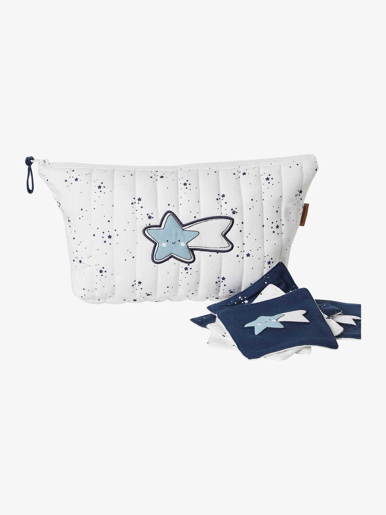 Trousse de toilette enfant en coton écru