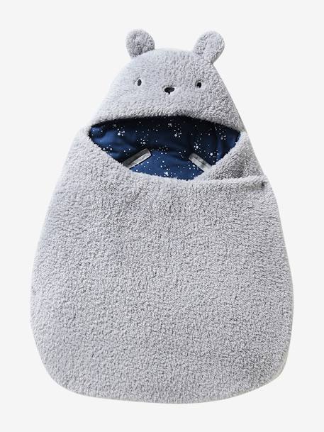Bébé-Nid d'ange transformable en tapis à langer peluche 