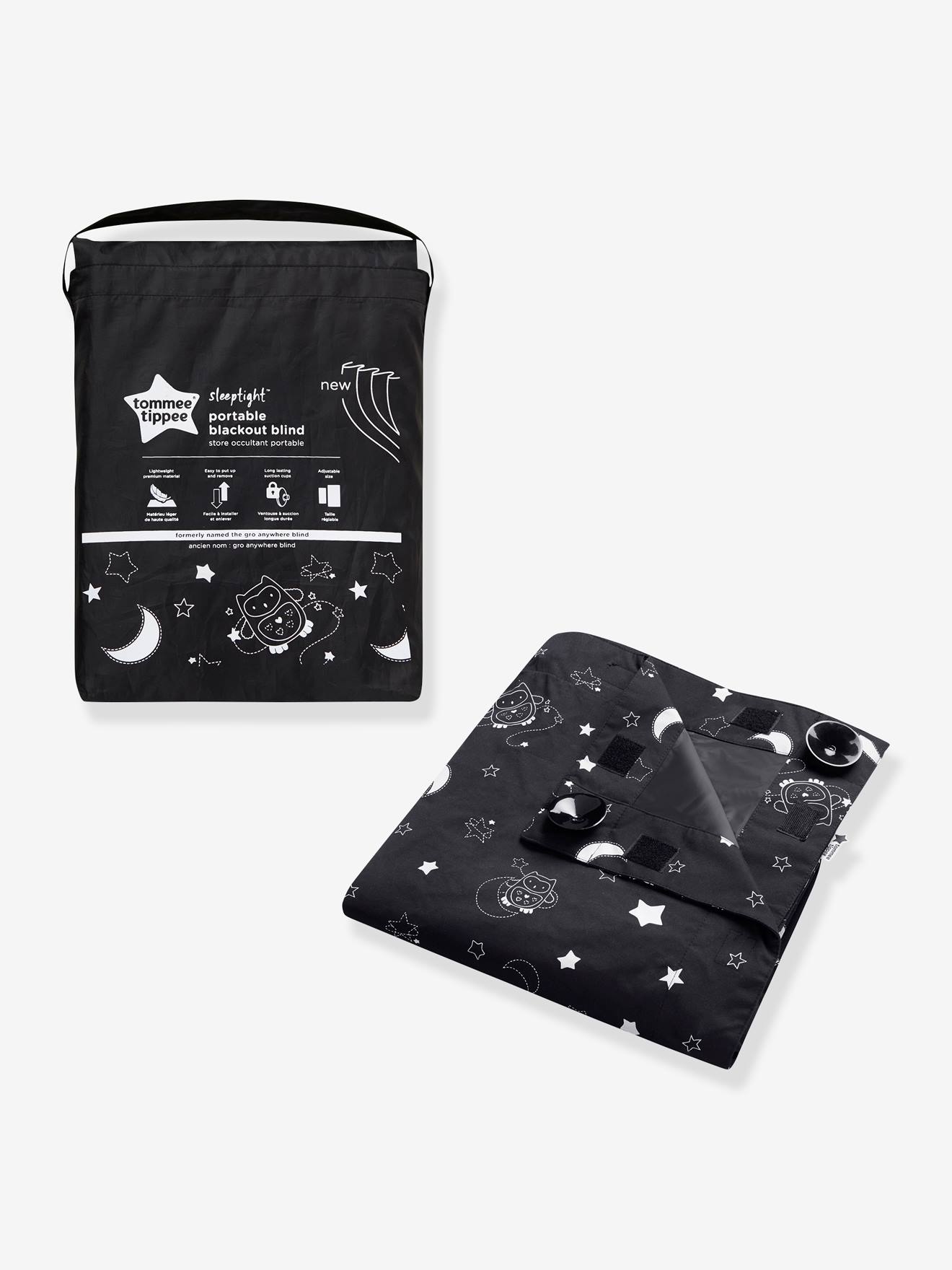 Rideau Occultant Portable Sleeptight avec ventouses noir