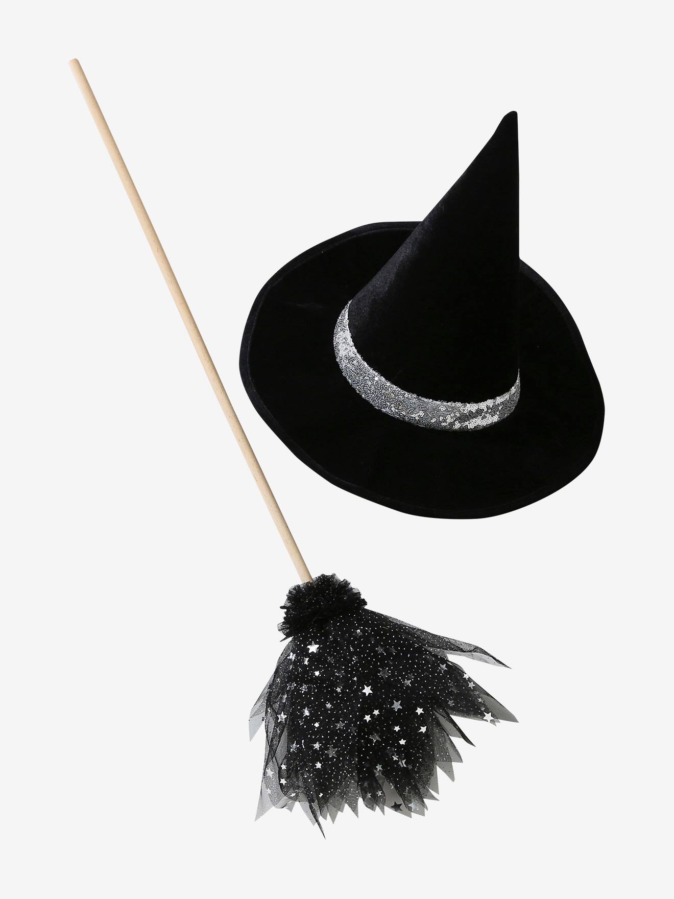 Set accessoires déguisement sorcière noir