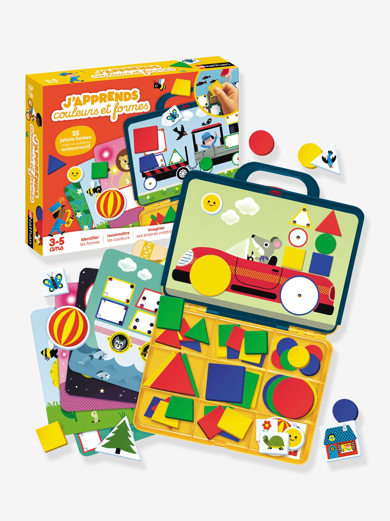 J'apprends les formes et les couleurs rouge