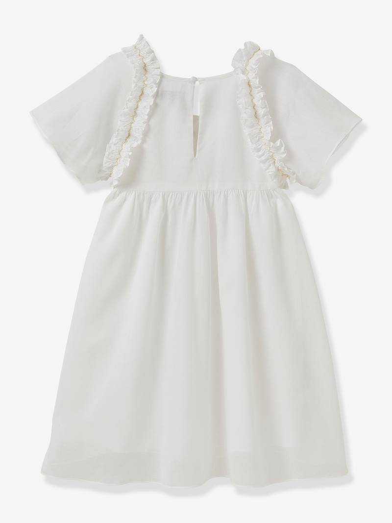 Robe Simone CYRILLUS Collection fêtes et mariages blanc Cyrillus