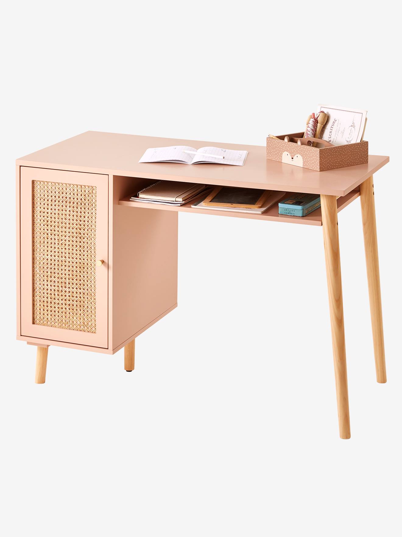 Bureau enfant LIGNE POÉSIE rose nude