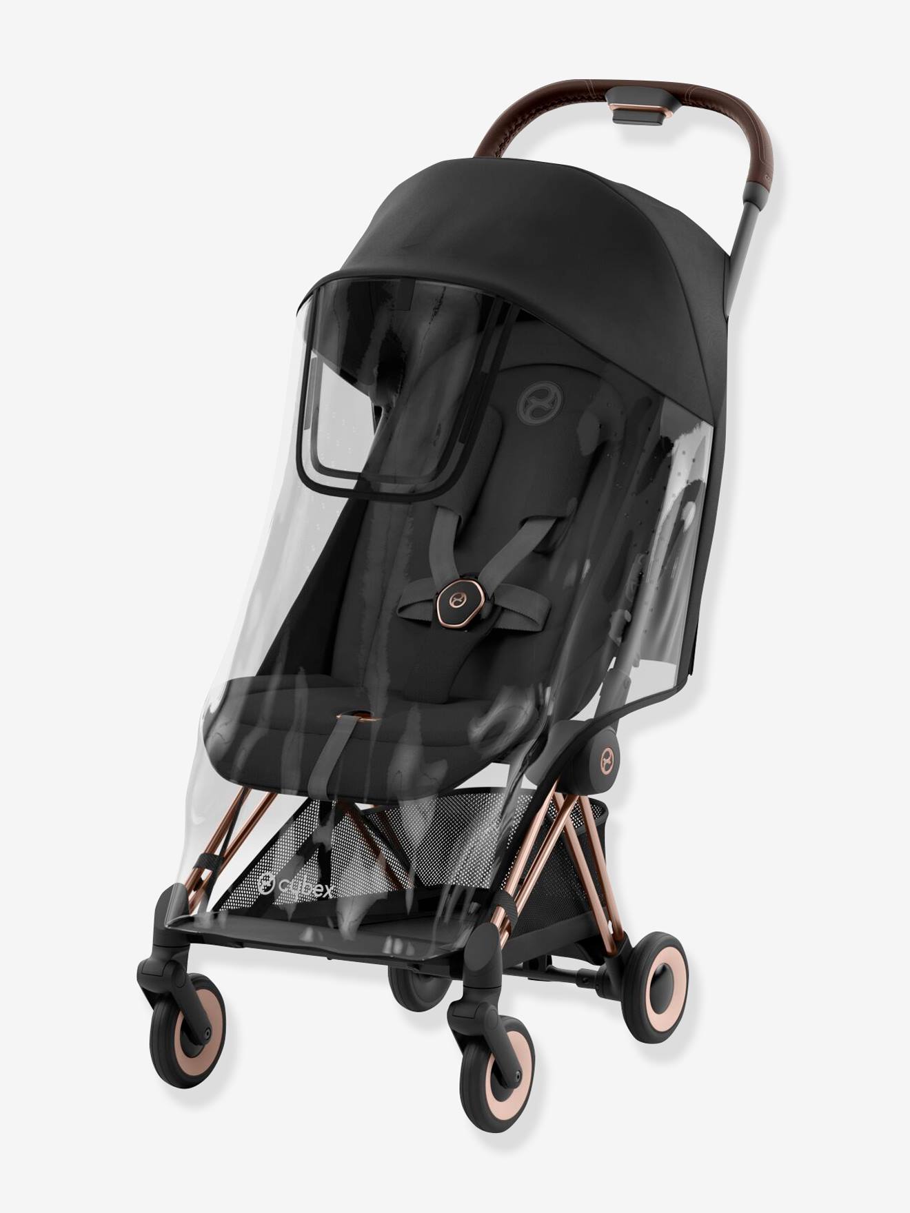 Habillage pluie pour poussette Coya transparent