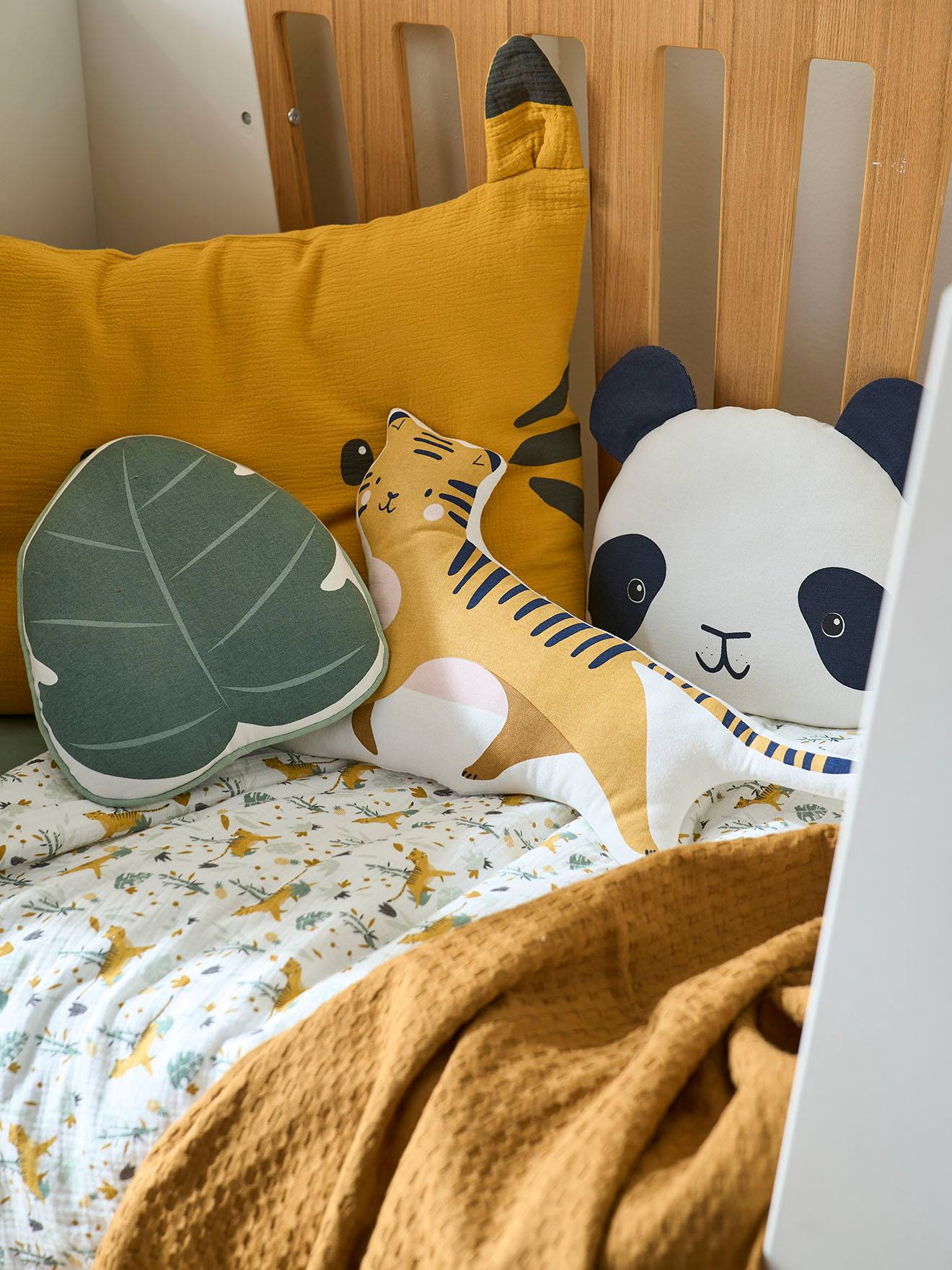 Lot de 3 coussins animaux HANOÏ écru