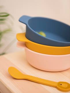Puériculture-Repas-Vaisselle, coffret repas-Lot de 2 cuillères 1er âge Animal en silicone