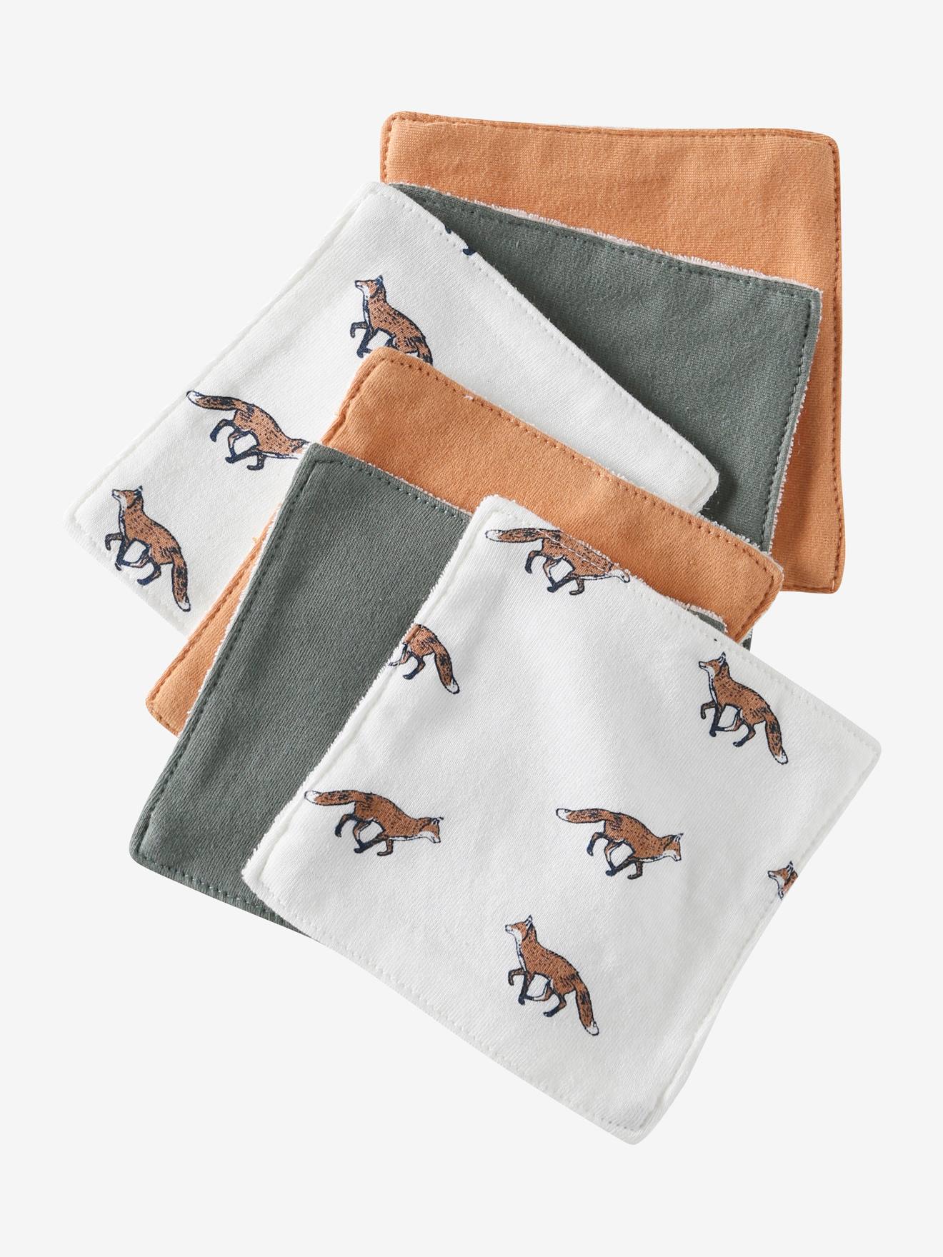 Lot de 6 lingettes lavables vanille