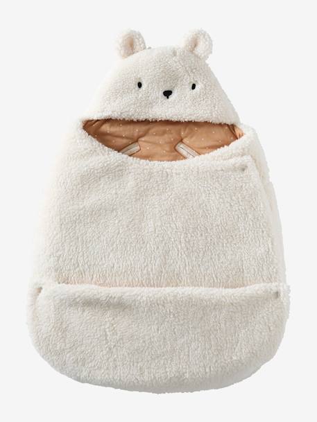 Bébé-Nid d'ange transformable en tapis à langer peluche 