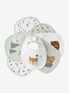 -Lot 7 bavoirs naissance en coton bio* 