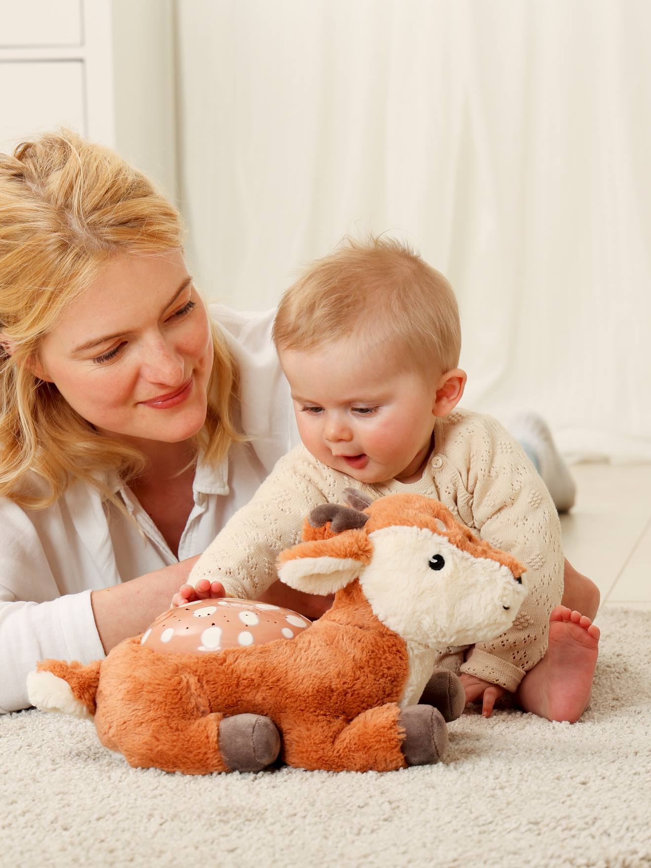 Peluche veilleuse Twilight Buddies® CLOUD B marron