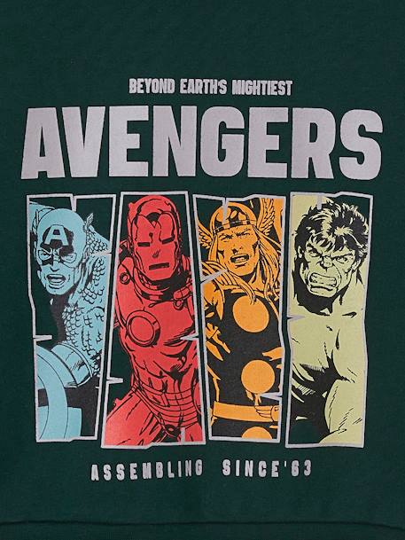 Sweat à capuche garçon Marvel® Avengers vert sapin 4 - vertbaudet enfant 