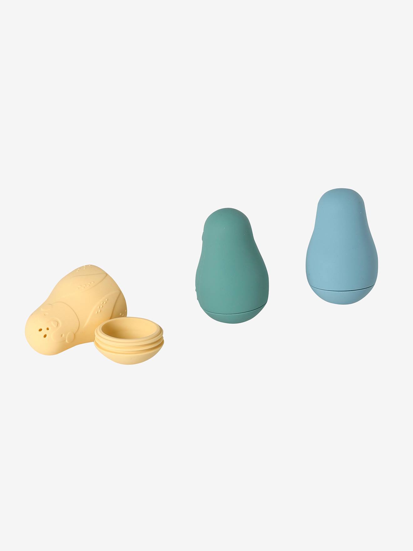 Lot de 3 aspergeurs pingouins en silicone multicolore (Vertbaudet) - Image 1