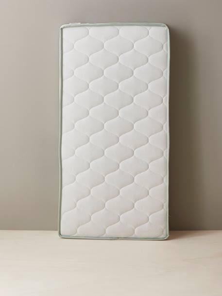 Vertbaudet - Matelas bébé mousse recyclée thermorégulateur traité Passerelle® blanc