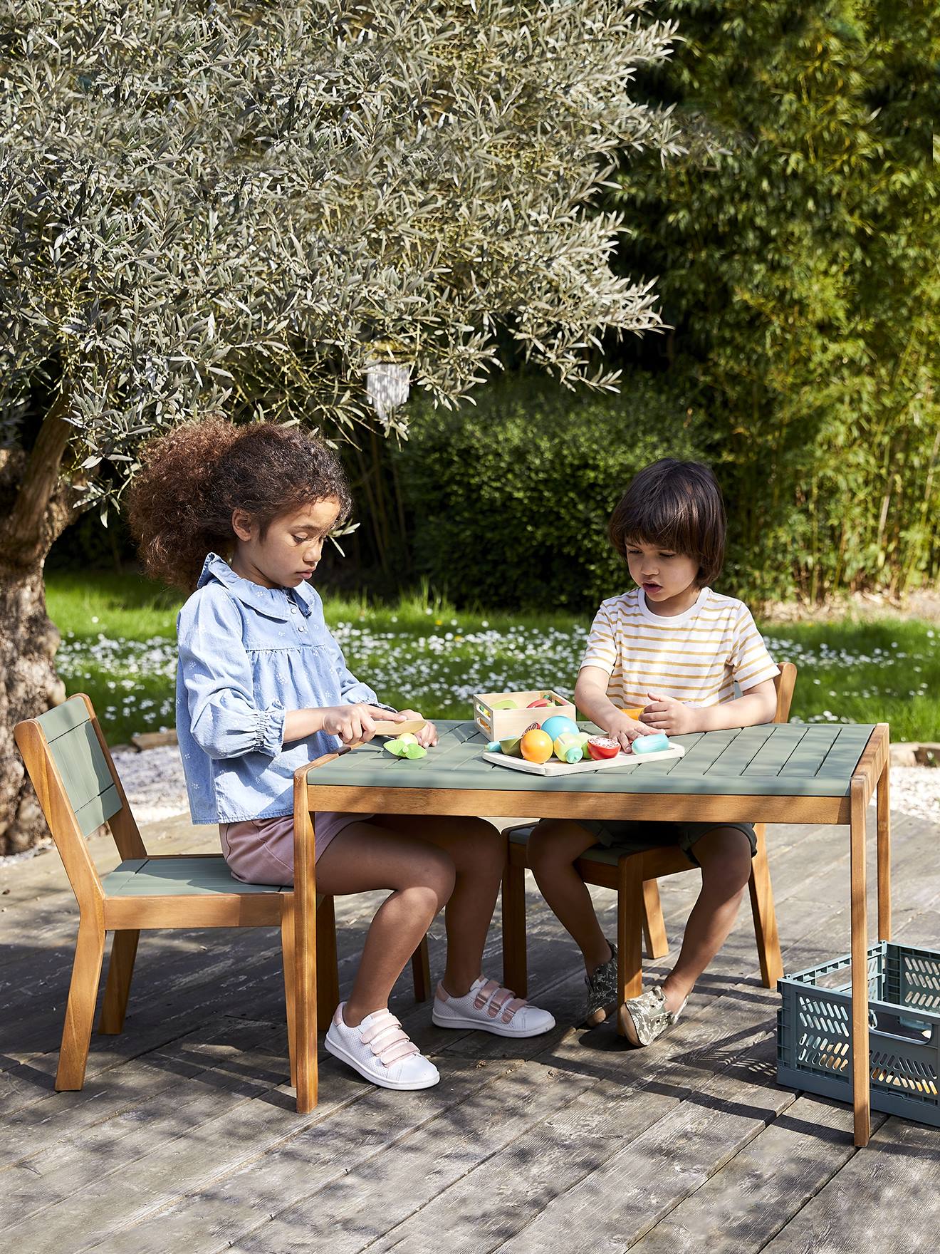Table outdoor maternelle Summer kaki