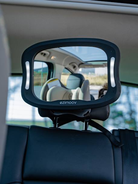 Ezimoov - Miroir pour siège de voiture EZI Mirror LED Eco-conçu noir