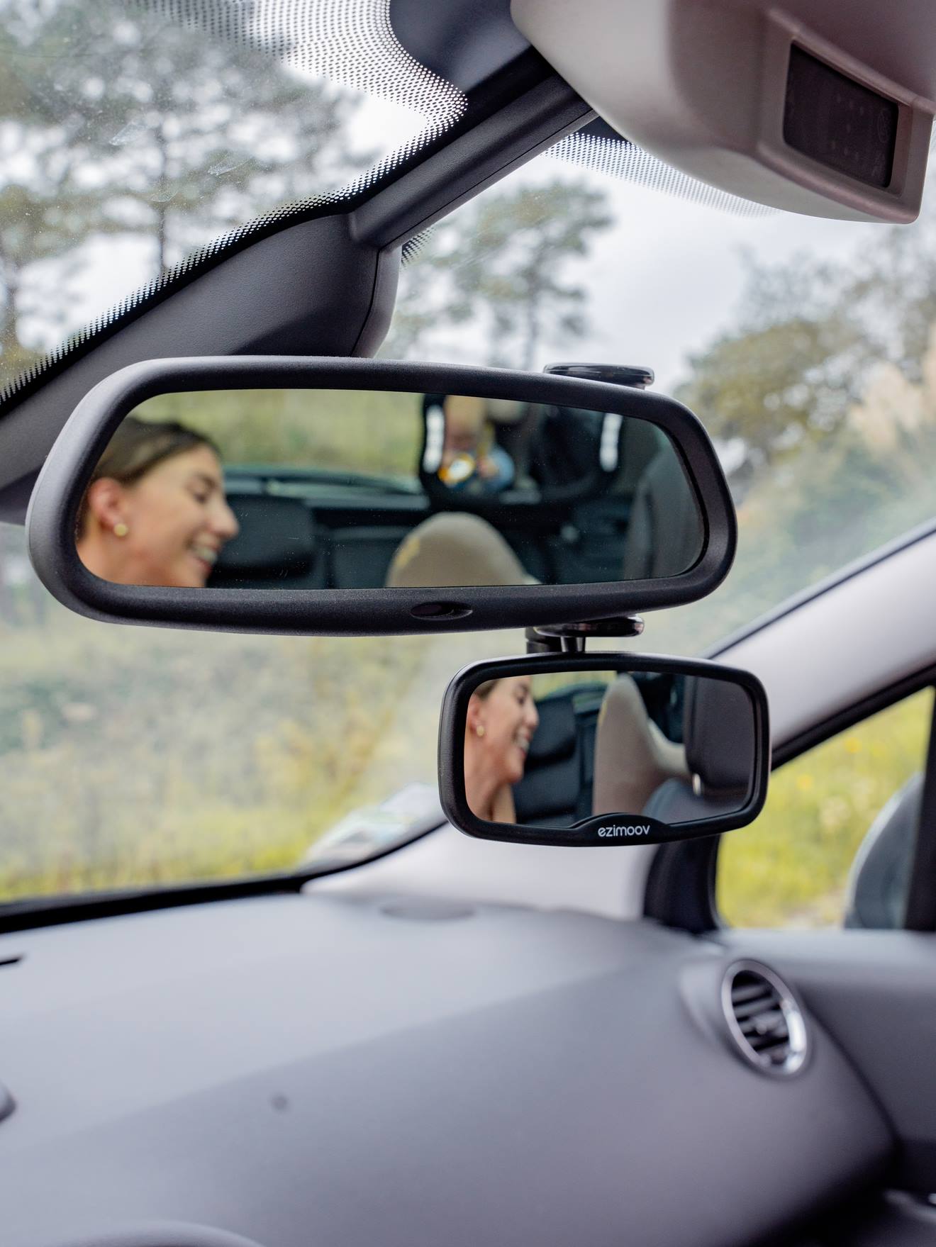Miroir pour rétroviseur avant EZIMOOV EZI Mirror Clip noir