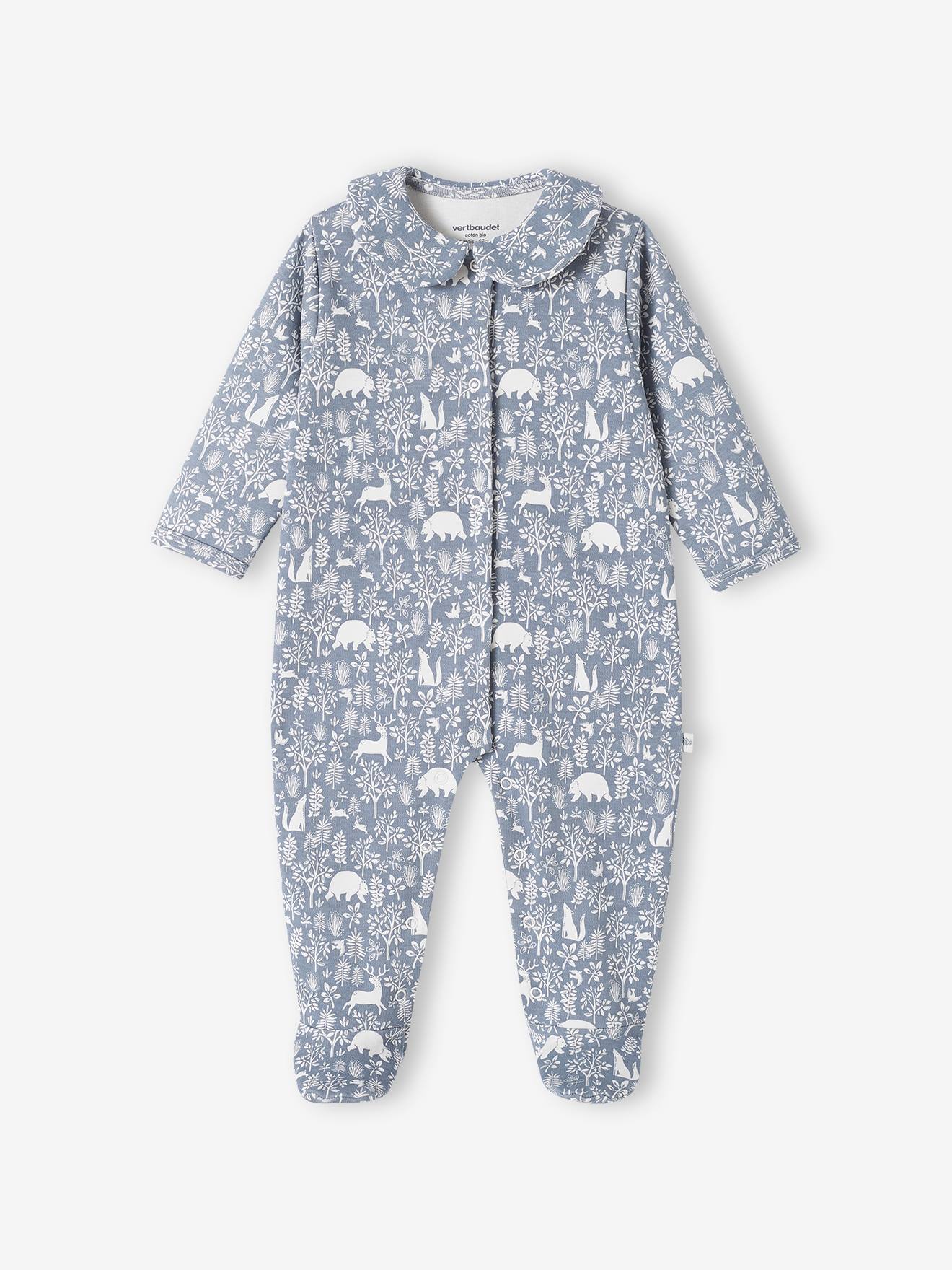 VERTBAUDET – Lot De 2 Pyjamas Dors-bien Bébé En Coton Bio – Ouverture Pressions – Fille & Garçon – Dès 45 Cm
