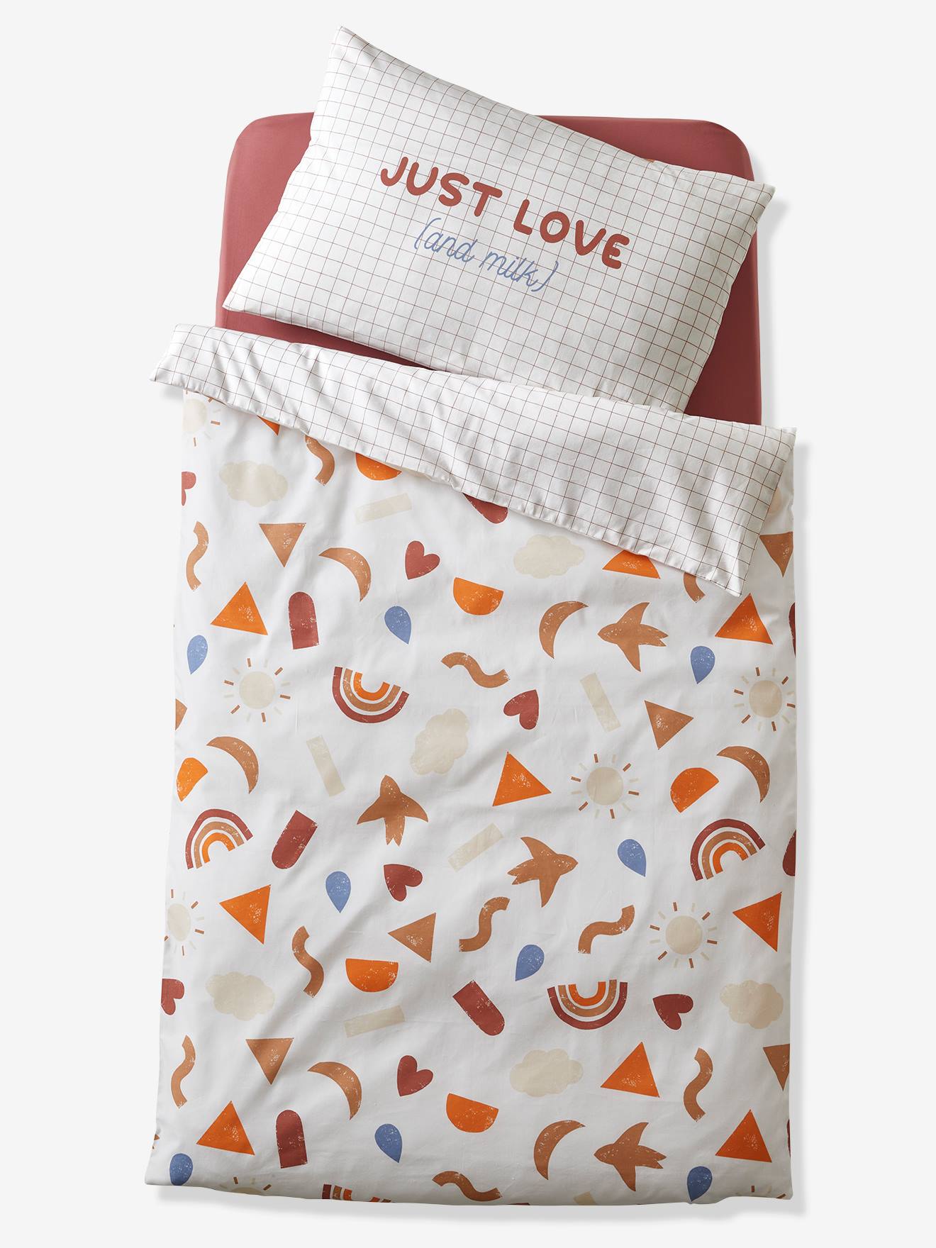 Housse de couette bébé en coton bio* HAPPY SKY multicolore
