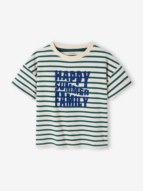 Fille-T-shirt, sous-pull-T-shirt-T-shirt mixte enfant capsule famille marin