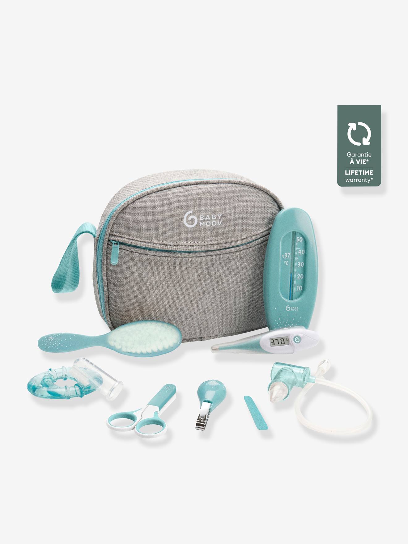 Trousse de Soin Compacte Grise 9 Accessoires Inclus gris/bleu (Babymoov) - Couverture