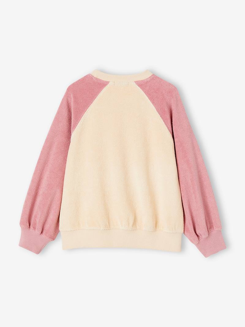 Ensemble Robe-Sweat + Corsaire VERTBAUDET Fille - Motif Fleurs, Taille 3A, Écru