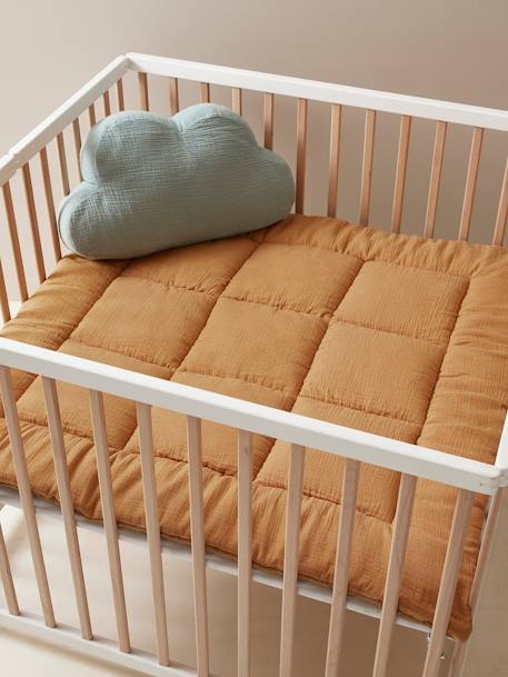 Tapis de sol / Fond de parc uni gaze et percale de coton indigo+ocre+olive+taupe+terracotta 9 - vertbaudet enfant 