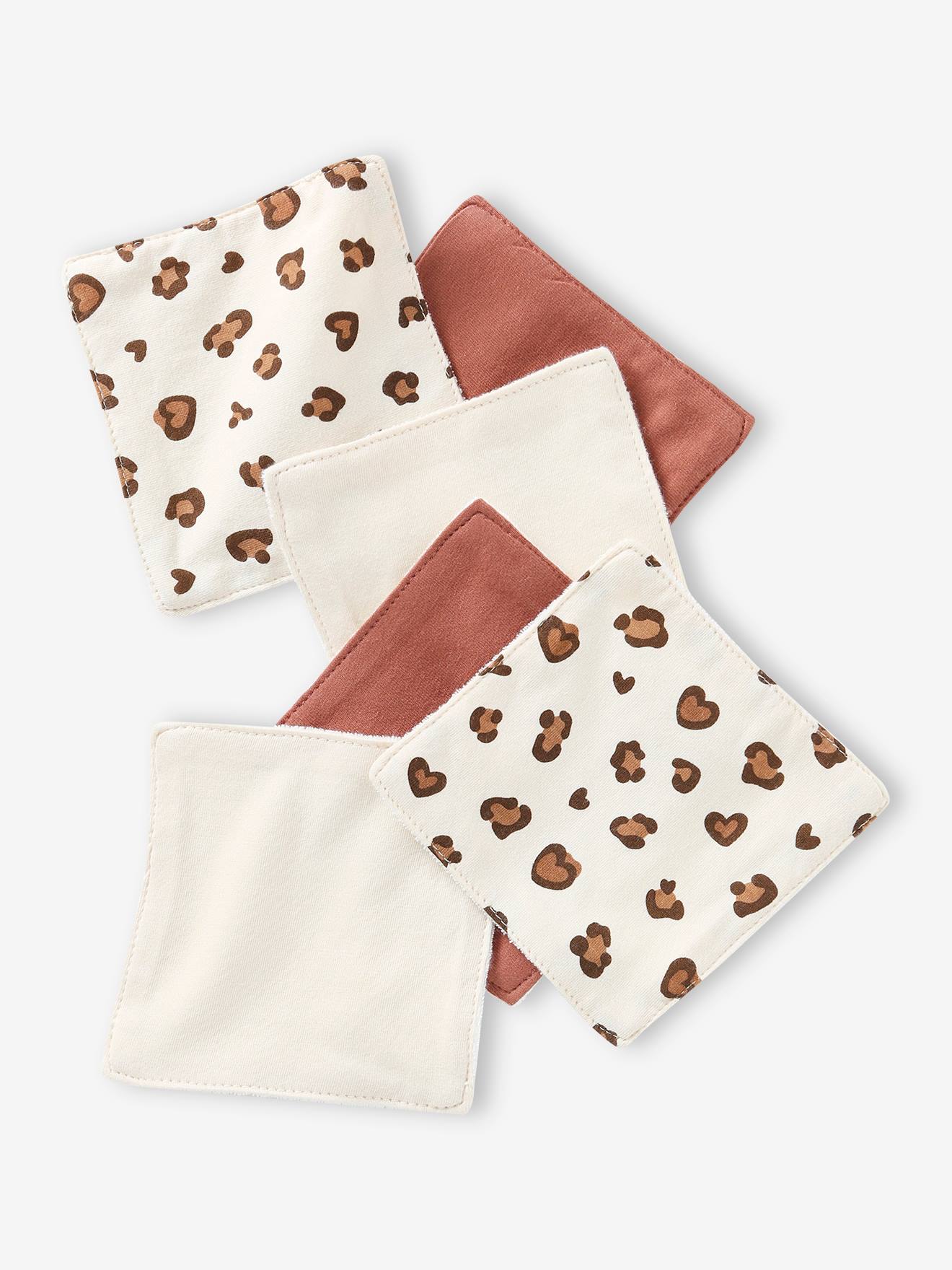 Lot de 6 lingettes lavables sable