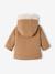Manteau à capuche bébé fille gris clair chine+taupe 8 - vertbaudet enfant 