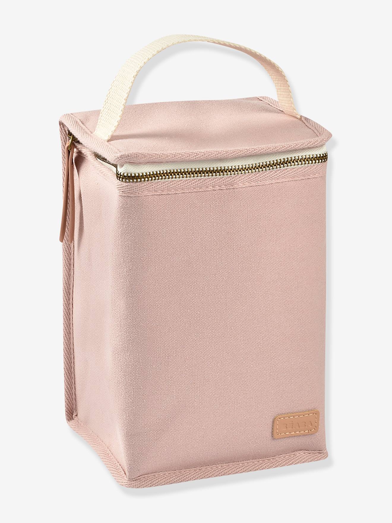 Pochette repas isotherme rose poudré