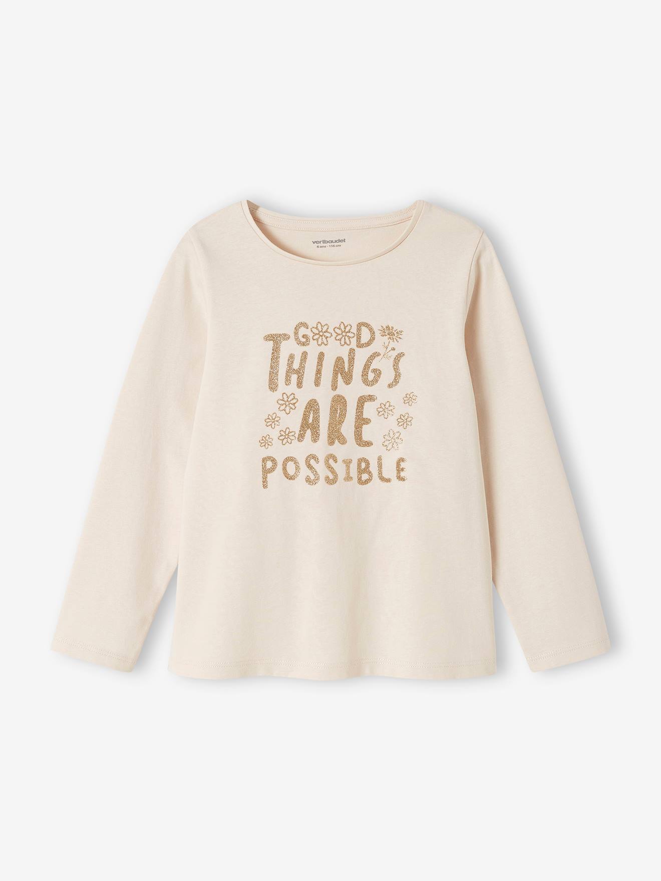 T-shirt Fille Marks & Spencer Gris – Coton Doux – Taille 2-3 Ans