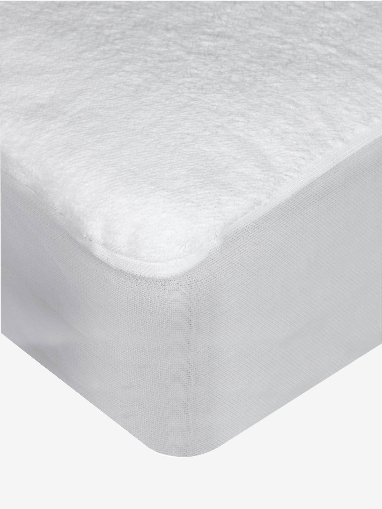 Alèse microfibre imperméable toucher doux blanc (Vertbaudet) - Image 1
