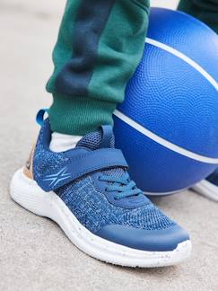 Chaussures-Chaussures garçon 23-38-Baskets légères lacées et scratchées enfant