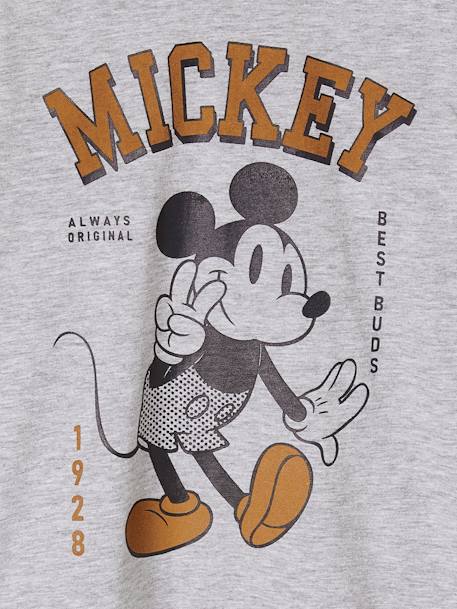 T-shirt manches longues Disney Mickey® garçon gris chiné 3 - vertbaudet enfant 